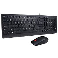 Клавиатура + Мышь Lenovo 300 USB , мембранная, 104btns, 1600dpi, 3btns, Черный [GX30M39635] - Интернет-магазин Intermedia.kg