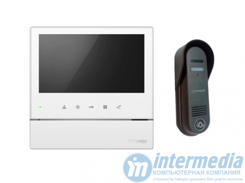 Видеодомофон COMMAX CDV-70H White+панель DRC-4CPN3 Brown (1xCam, 2xInerphone) (7" LCD TFT/Soft Touch/Led) Корея