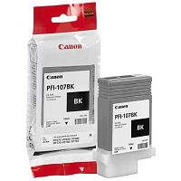 Картридж Canon/PFI-107BK/Струйный широкоформатный/№107/черный/130 мл/оригинал - Интернет-магазин Intermedia.kg
