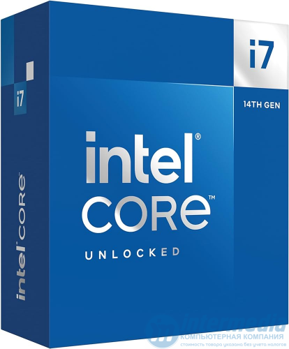 Процессор Intel Core i7-14700K LGA1700, 20 Cores/28 Threads, 2.5-5.6GHz, 28MB Cache L3, Intel UHD Graphics 770, Raptor Lake, TDP 125W, Tray