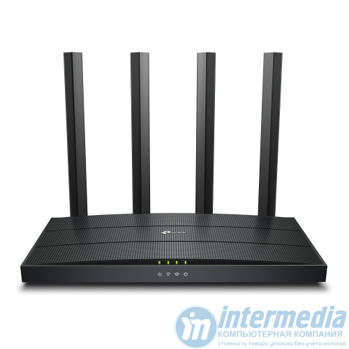 Роутер Archer AX12 AX1500 Wi-Fi 6, 1201Mb/s 5GHz/+300Mb/s 2.4GHz, 3xLAN 1Gb/s, 1x WAN, 4 антенны, MU-MIMO