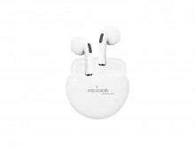 Наушники беспроводные Microlab Wisepods10 (TWS, v5.0, микрофон, муз/разг-3ч,емкость 30мАч, 10м) white - Интернет-магазин Intermedia.kg