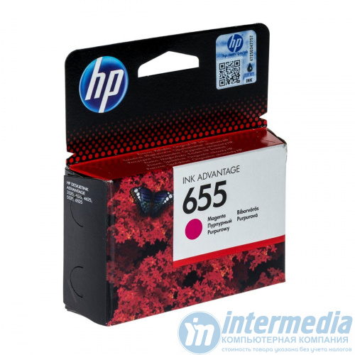 Картридж струйный HP 655 CZ111AE оригинал пурпурный HP DeskJet-3525, 4615, 4625, 5525, 6525