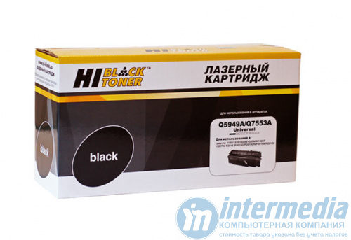Картридж Hi-Black (HB-Q5949A/Q7553A) для HP LJ 1160/1320/P2015/Canon 715, Универс., 3K