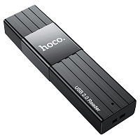 Card Reader HOCO HB20 Mindfil 2-in-1 USB3.0 (Black) - Интернет-магазин Intermedia.kg