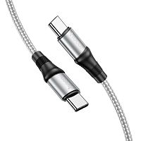 Кабель HOCO Data Cable X50 Type-C-Type-C Exquisito 100w L=1m, gray output 20V/5A - Интернет-магазин Intermedia.kg