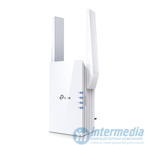 Усилитель Wi-Fi сигнала TP-Link RE505X, 802.11a/b/g/n/ac/ax, AX1500, 2 внешние антенны, 1 порт 10/100/1000T