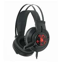 Наушники с микрофоном A4Tech Bloody G430, Black/Red, 20-20000Ghz, 100dB, mic, 2.2m - Интернет-магазин Intermedia.kg