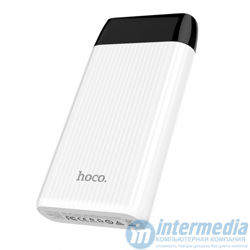Power Bank HOCO J28 Shock power (10000mAh), input: microUSBx1 1xType-C, output: USBx2, white