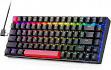 Клавиатура игровая проводная механическая Redragon Phantom K629-RGB (84 кл,Red switch, RGB подсветка, черная) - Интернет-магазин Intermedia.kg