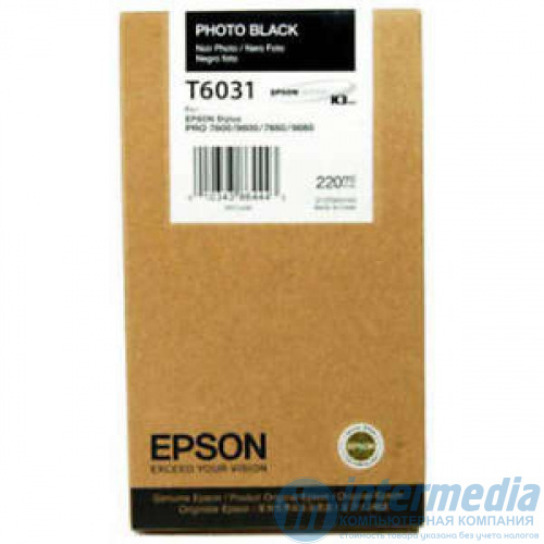 Картридж струйный Epson C13T603100 Photo Black (220 ml) (Stylus Pro 7880/9880)