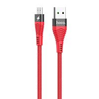 Кабель HOCO U53 USB-microUSB для передачи данных и зарядки (поддержка быстрой зарядки), 4A, 1.2m, red - Интернет-магазин Intermedia.kg