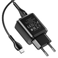 Зарядное устройство HOCO N6 Charmer dual port QC3.0 charger, black  (EU) 5V 3A - Интернет-магазин Intermedia.kg