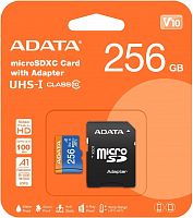 Карта памяти micro SDXC Card ADATA 256GB Premier UHS-I/Class10 + Адаптер - Интернет-магазин Intermedia.kg