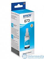 Контейнер Epson C13T67324A Cyan 70ml (L800/L805/L850/L1800) - Интернет-магазин Intermedia.kg