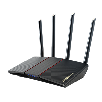 Роутер Wi-Fi ASUS RT-AX55 AX1800 Dual-Band Wi-Fi 6, 1201Mb/s 5GHz+574Mb/s 2.4GHz, 4xLAN 1Gb/s, 4 антенны, Aimesh, ASUS Router APP, AiProtection - Интернет-магазин Intermedia.kg