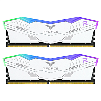 Оперативная память DDR5 Team Group T-Force Delta RGB 32GB (2x16GB) 6000MHz CL38 White (FF4D532G6000HC38ADC01) - Интернет-магазин Intermedia.kg