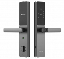 Дверной замок EZVIZ CS-DL05-R200-WBCP-GR(M) черный,правая дверь,пароль/карта/палец/ключ - Интернет-магазин Intermedia.kg