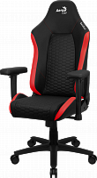 Игровое кресло AEROCOOL Crown PLUS BLACK&RED 4D Armrest 65mm wheels PVC Leather - Интернет-магазин Intermedia.kg