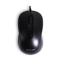 Мышь Delux DLM-109OUB, Оптическая, USB, 1000 dpi, Длина кабеля 1,6м, Чёрный - Интернет-магазин Intermedia.kg