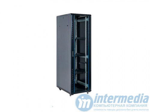 Шкаф серверный напольный Finen FS8042 42U, 800*1000*2054 мм, дверь из закаленного стекла, 800кг, в комплекте полка 1 шт. вентилятор 2шт., IP20