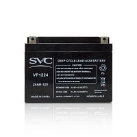 Батарея SVC Свинцово-кислотная VP1224 12В 24 Ач, Размер в мм.: 175*125*165 - Интернет-магазин Intermedia.kg