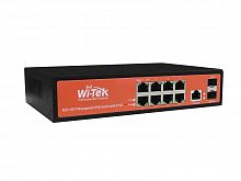 WI-PMS310GF-Alien wi-tek Управляемый коммутатор оснащен 8 портами 1000Base-T стандарта 802.3af/at (PoE, PoE+)/Passive PoE 24 150 Вт, 2 портами SFP, 1 консольным портом. шт - Интернет-магазин Intermedia.kg
