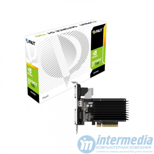Видеокарта Palit GT730 2GB DDR3 64-bit 902MHz HDMI, VGA (D-Sub), Dual-Link DVI-D [NEAT7300HD46-2080H]