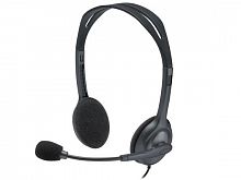 Наушники Гарнитура Stereo Headset H111, серая, длина кабеля 1,8 м, разъем 3,5 мм, микрофо - Интернет-магазин Intermedia.kg