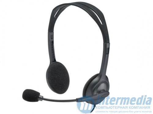 Наушники Гарнитура Stereo Headset H111, серая, длина кабеля 1,8 м, разъем 3,5 мм, микрофо