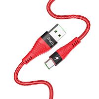 Кабель HOCO U53 USB-Type-C для передачи данных и зарядки (поддержка быстрой зарядки), 5A, 1.2m, red - Интернет-магазин Intermedia.kg