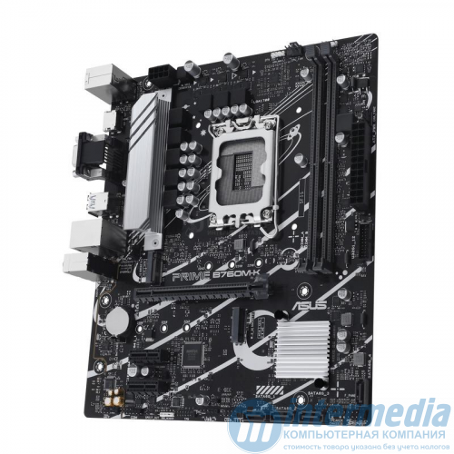 Материнская плата ASUS PRIME B760M-K, LGA1700, Intel B760, 2xDDR5 PC64000, 1xPCI-E 4.0x16, 2xPCI-E 4.0x1, Sound8Ch, GLAN, 4SATA+2M.2, RAID, mATX, 6USB3.2+5USB2.0, 1 x VGA, 1 x HDMI