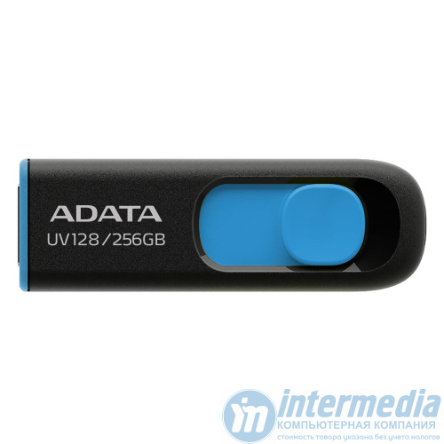 Флеш карта 256GB USB 3.2 A-DATA UV128 BLACK/BLUE