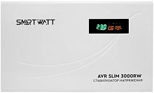 Настенный стабилизатор напряжения SMARTWATT AVR SLIM 1000RW диапазон работы 100-260V, 1 выход, LED-дисплей - Интернет-магазин Intermedia.kg