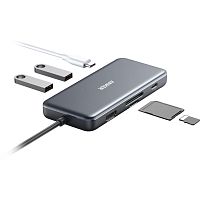 USB-хаб Anker PowerExpand+ 7-in-1 USB-C PD Media Hub A83460A3 1x100W USB Type-C Charging, 1x USB Type-C (5 Gbps), 2xUSB 3.0 (5 Gbps), 4K HDMI (30Hz), MicroSD Reader, SD Card Reader, Silver+Case - Интернет-магазин Intermedia.kg