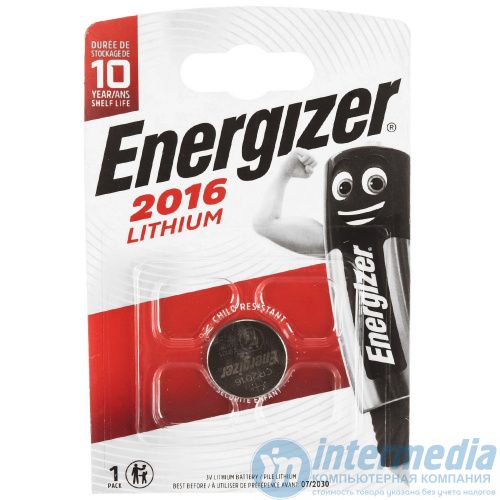 Батарейка Energizer CR2016 (блистер 1шт.)