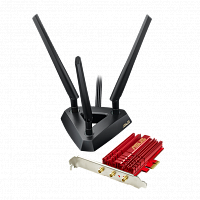 Адаптер Wi-Fi ASUS PCE-AC68 AC1900 Dual-Band, 1300Mb/s 5GHz+600Mb/s 2.4GHz, 3 антенны, AiRadar, Mountable - Интернет-магазин Intermedia.kg