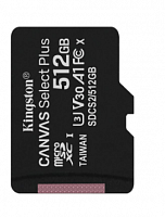 Карта памяти micro Secure Digital Card (Trans Flash) 512GB HC10 KINGSTON Canvas Select Plus 100R A1 C10 - Интернет-магазин Intermedia.kg
