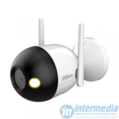 Wi-Fi камера буллет DAHUA DH-F4C-PV (4MP/2.8mm/2560?1440/H.265+/LED 30m/mSD 256Gb/Speaker/Mic/Smart Dual Light/IP67/аналитика)