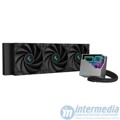 Система водяного охлаждения процессора DeepCool LT720 Black 3x120mm Fan A-RGB LED LGA1700/1200/115X AMD AM4/AM5