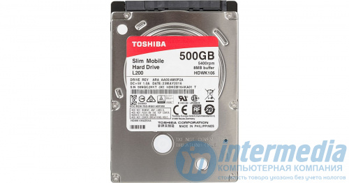 Жесткий диск для ноутбука 500GB Toshiba 5400rpm SATA 2.5" slim для ноутбука