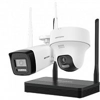 KIT 2*IP camera+NVS HIKVISION NKS422W02H цилиндр+купол 2MP,IR/LED 30M,WIFI,microSD,MIC/SP - Интернет-магазин Intermedia.kg