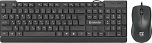 Клавиатура + Мышь  Defender York C-777 RU кл-ра,USB+мышь 3кн,Roll,Optical,USB, черная, 1.5 м - Интернет-магазин Intermedia.kg