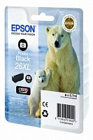 Картридж струйный Epson C13T26314010 Black Photo 26XL (XP600/605/700/800) 400p - Интернет-магазин Intermedia.kg