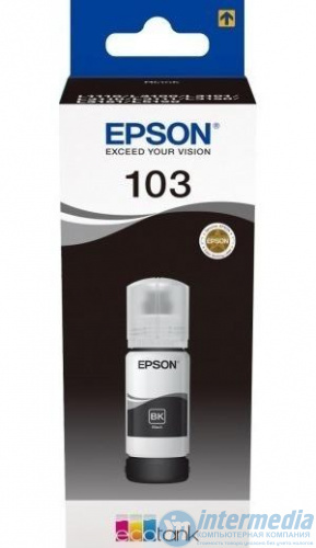 Картридж струйный Epson C13T00S14A 103 Black EcoTank (L3100/L3101/L3110/L3150)