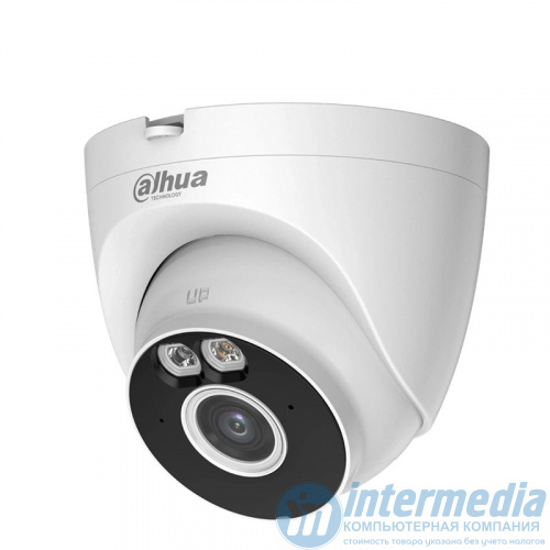 Wi-Fi камера купольная DAHUA DH-T4A-PV (4MP/2.8mm/2560?1440/H.265+/LED 30m/mSD 256Gb/Speaker/Mic/Smart Dual Light/IP67/аналитика)