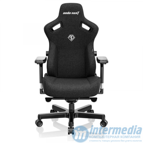 Игровое кресло AD12YDC-L-01-B-CF AndaSeat Kaiser 3 L BLACK 4D Armrest 65mm wheels Fabric