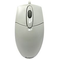 Мышь A4Tech OP-720-1, White/Grey, 1000 dpi, USB, Optical mouse, 1.5m - Интернет-магазин Intermedia.kg