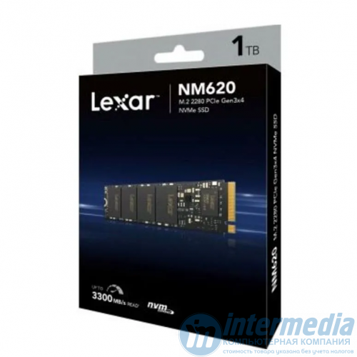 Диск SSD M.2 Lexar NM620 1TB LNM620X001T-RNNNG NVM Express/PCIe Gen3*4