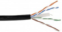 Кабель UTP "Андижан кабель" КСВПП CAT-5E 4х2х0.52 уличный черный - Интернет-магазин Intermedia.kg